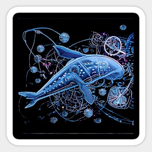 Abstract Blue Sticker